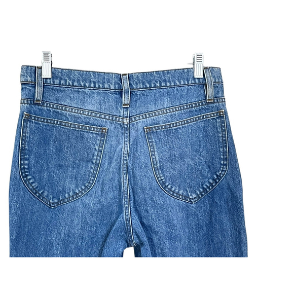 Frame High Rise Straight Leg Medium Wash Blue Denim Jeans Size 28 USA Cotton - Picture 5 of 5